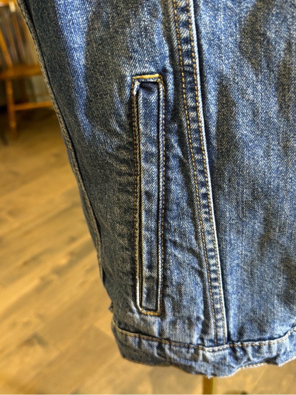 Daily Ritual Blue Denim Jean Jacket - Picture 5 of 9